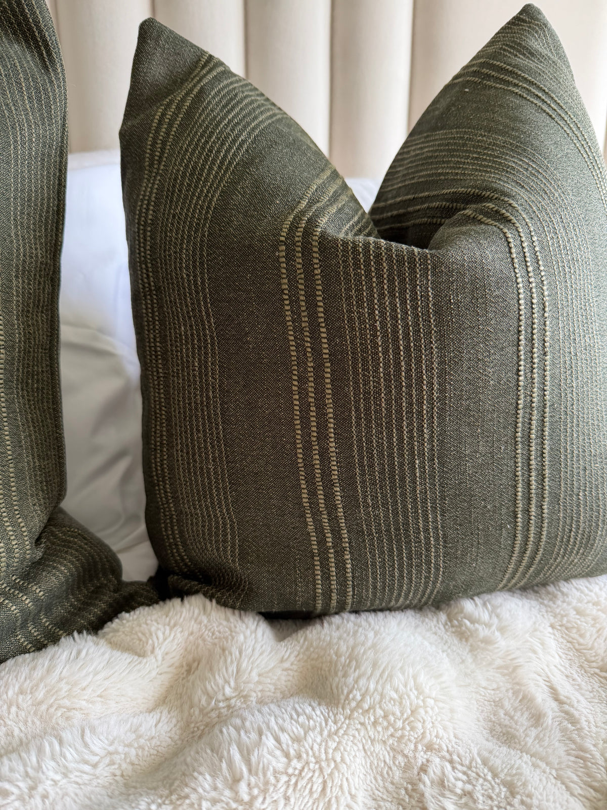 Olive Green Striped