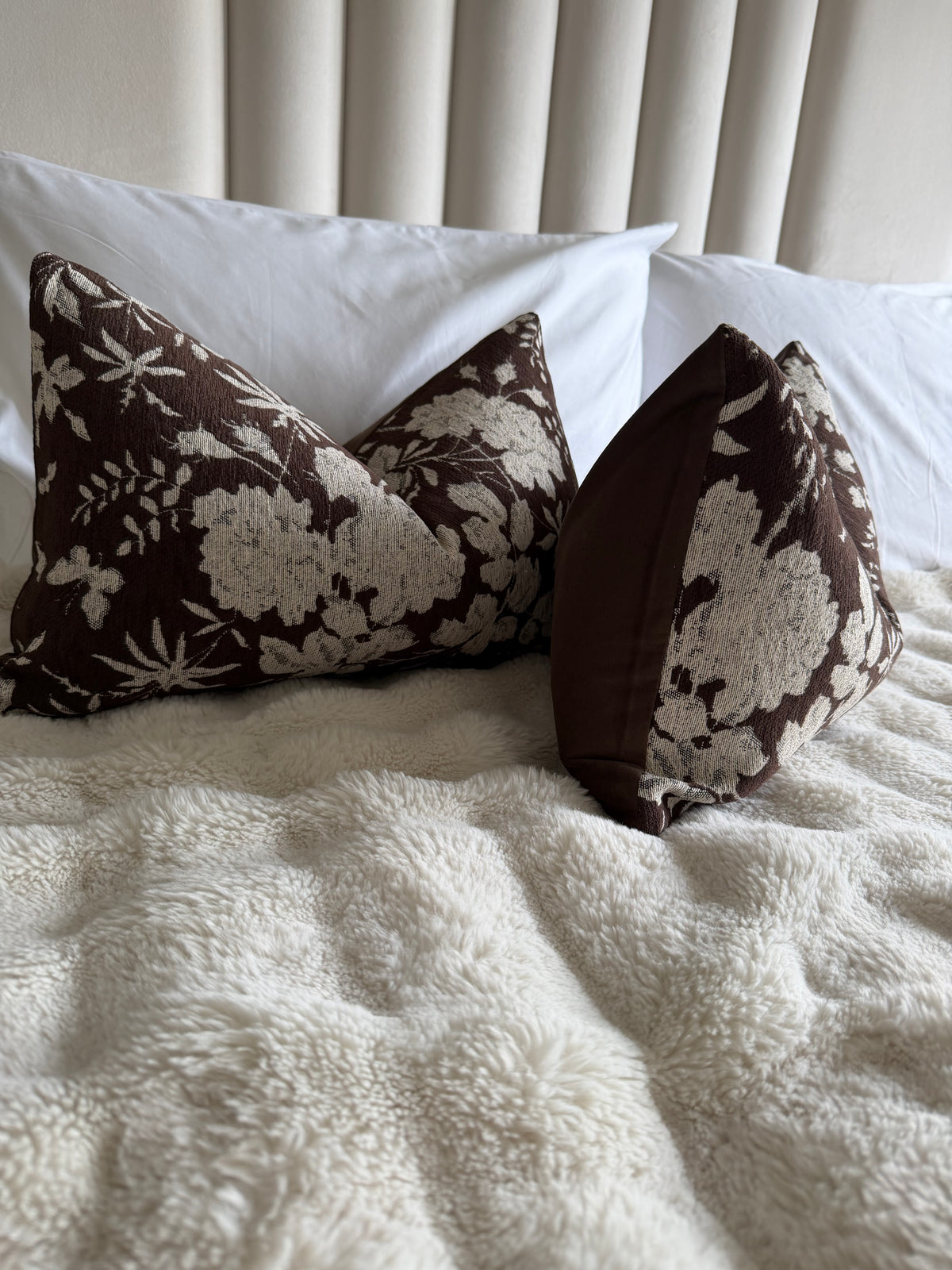 Coffee Brown Floral