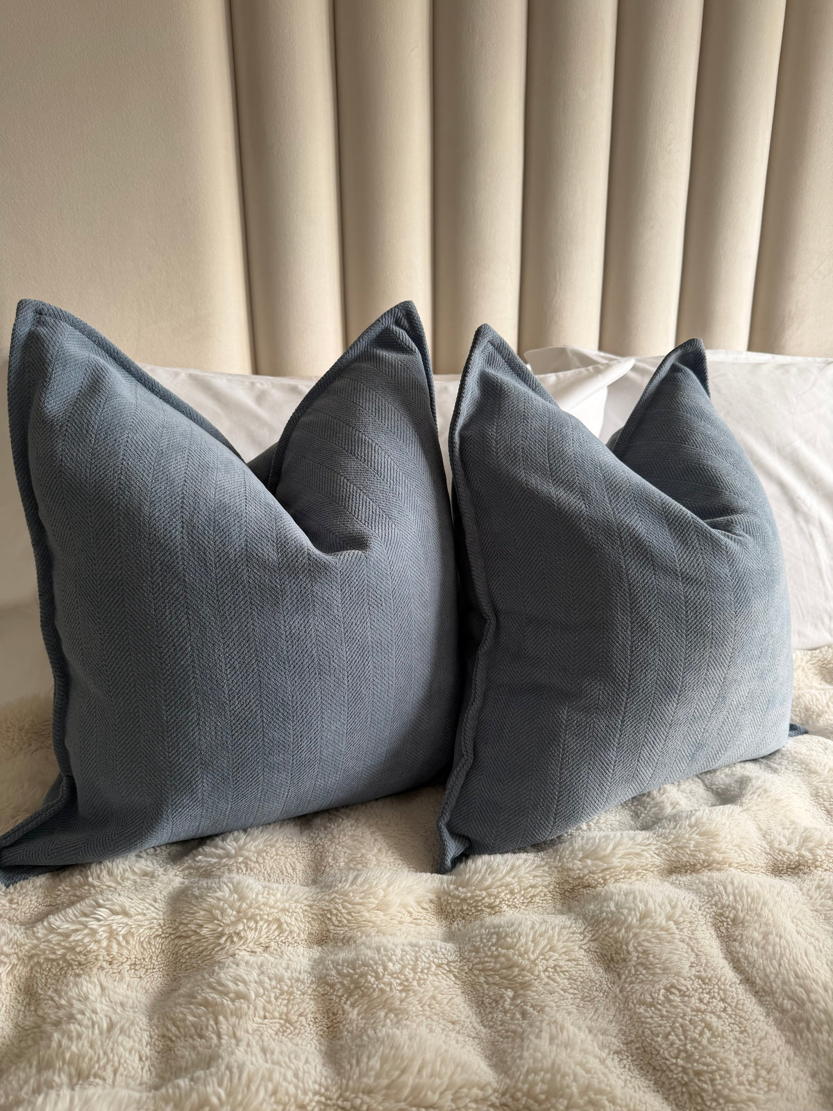 Cottesmore Herringbone Powder Blue