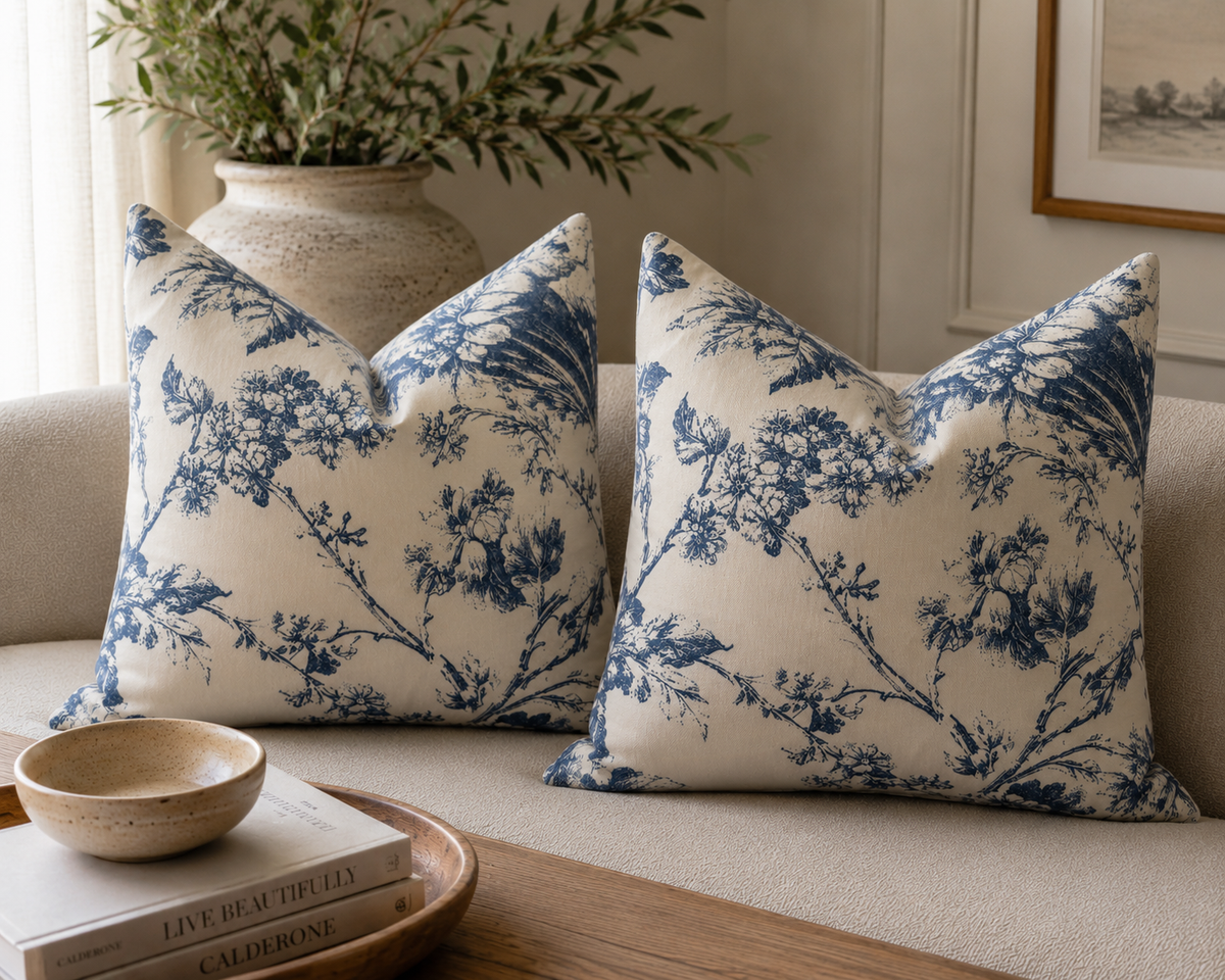 Vintage Blue Floral