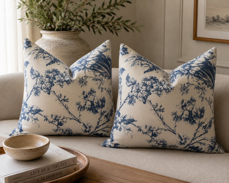 Vintage Blue Floral