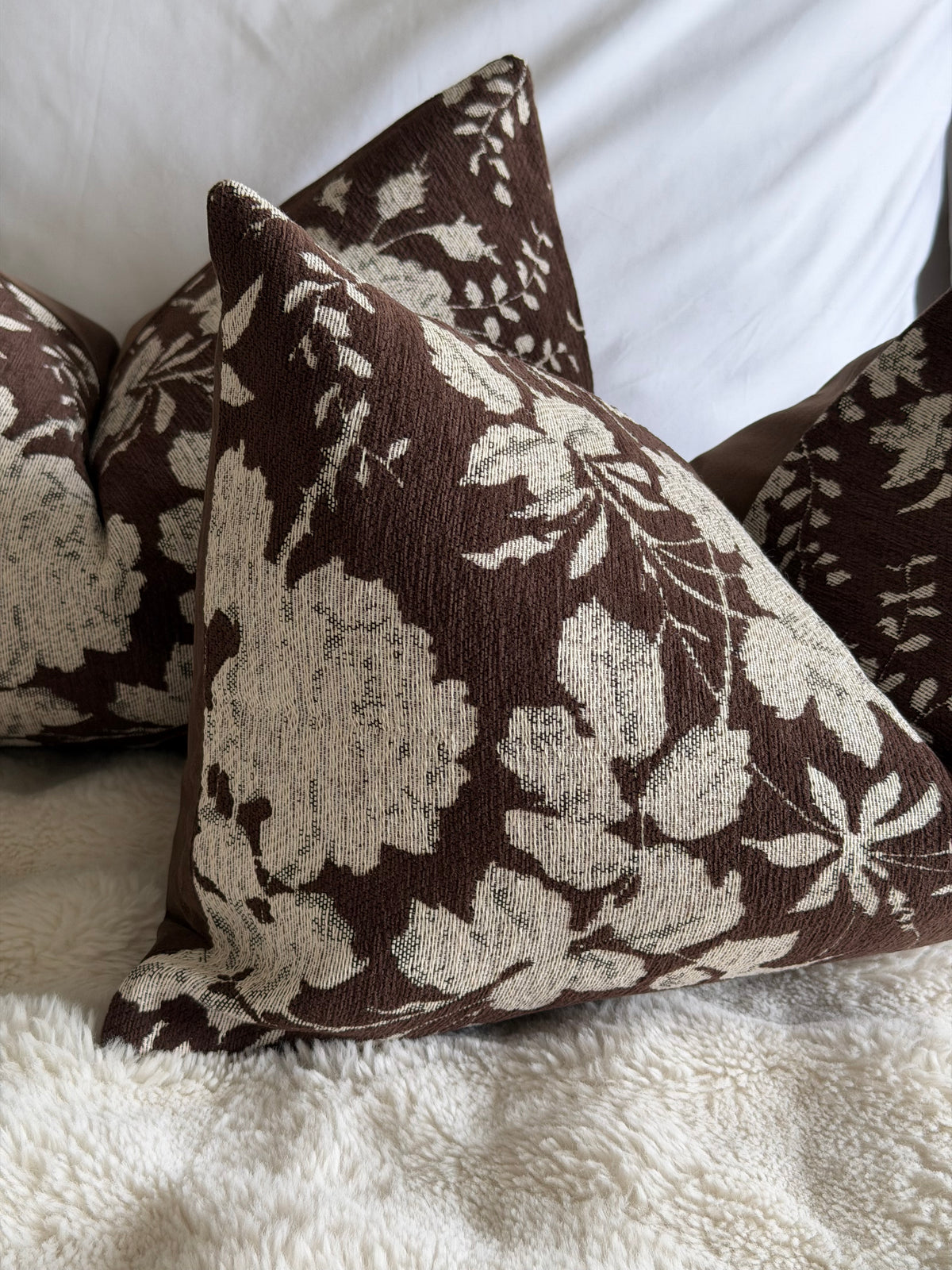 Coffee Brown Floral