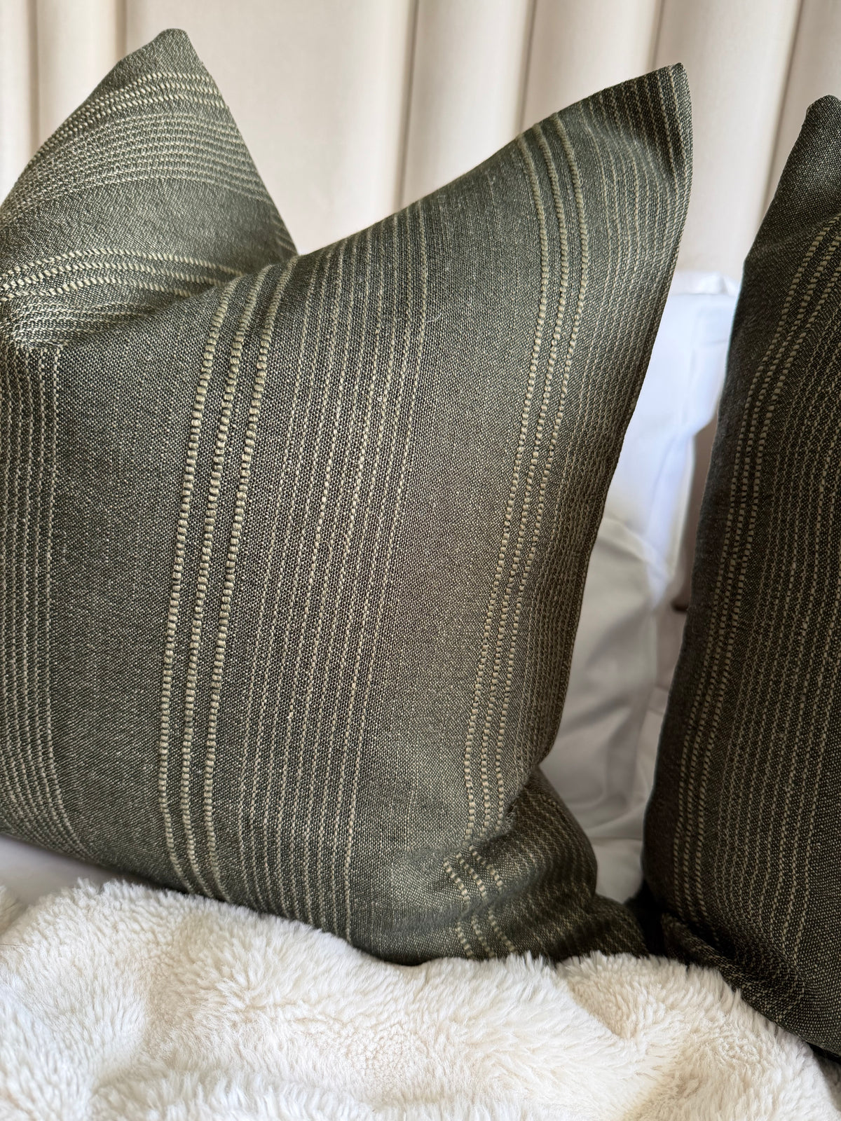 Olive Green Striped