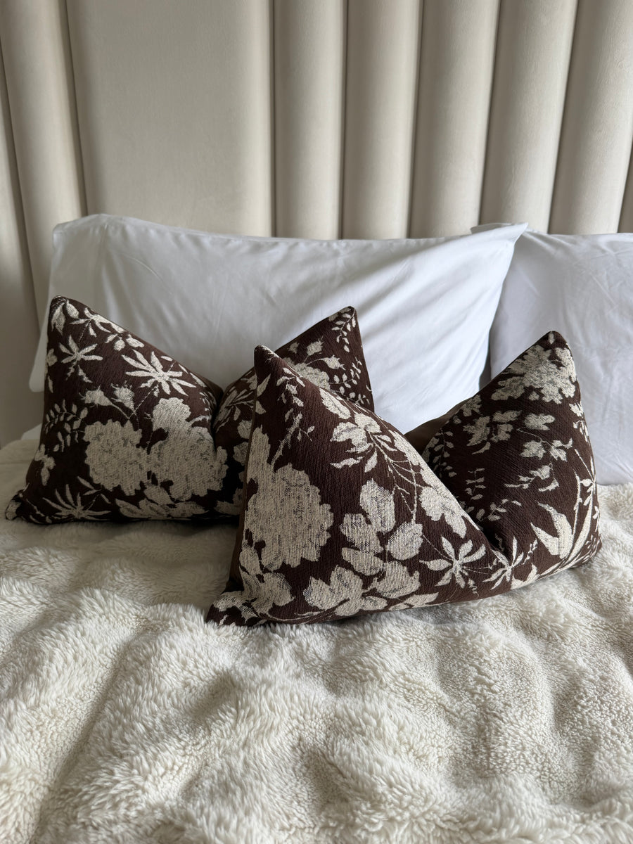 Coffee Brown Floral