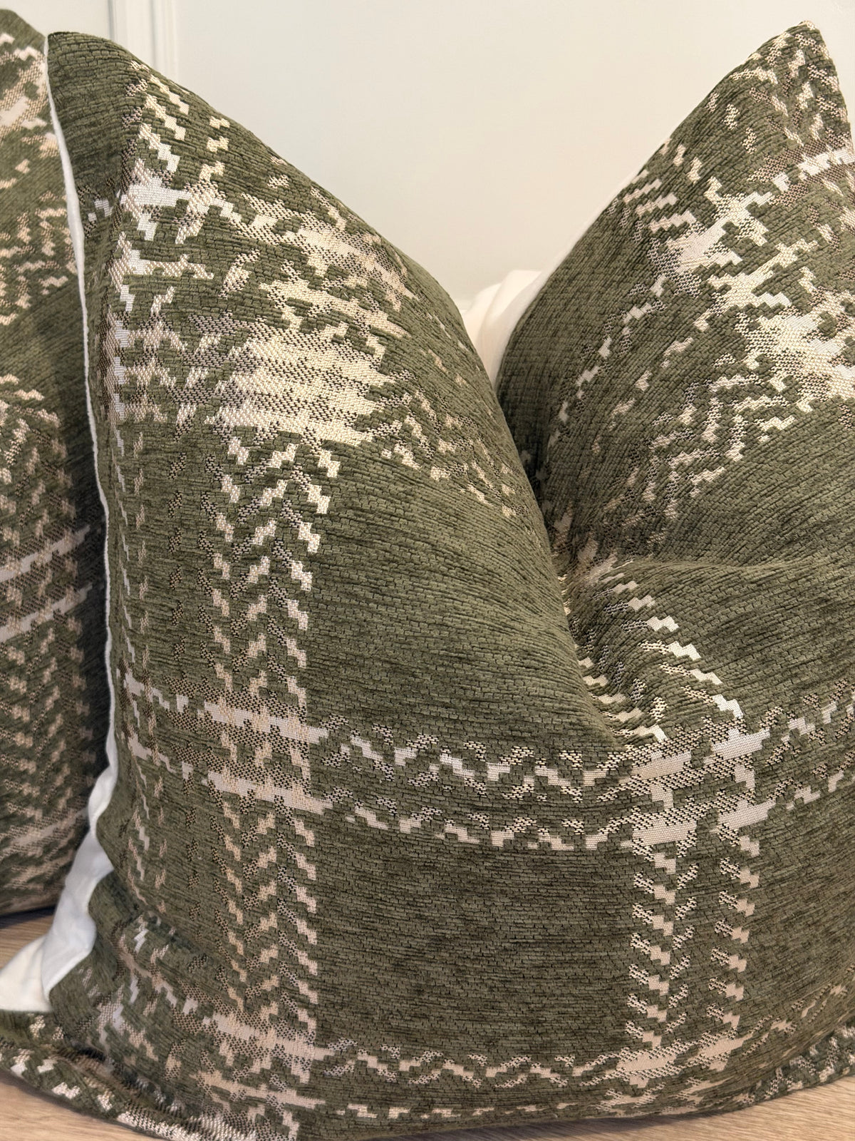 Olive Green & Cream Tartan