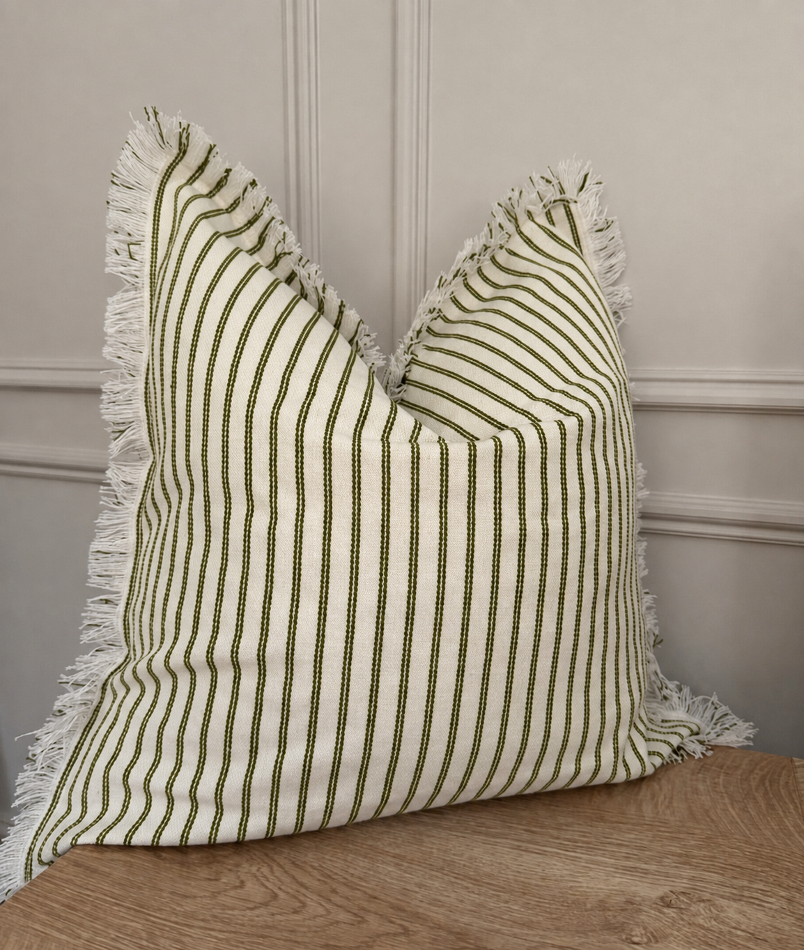 Harbour Striped Olive Green