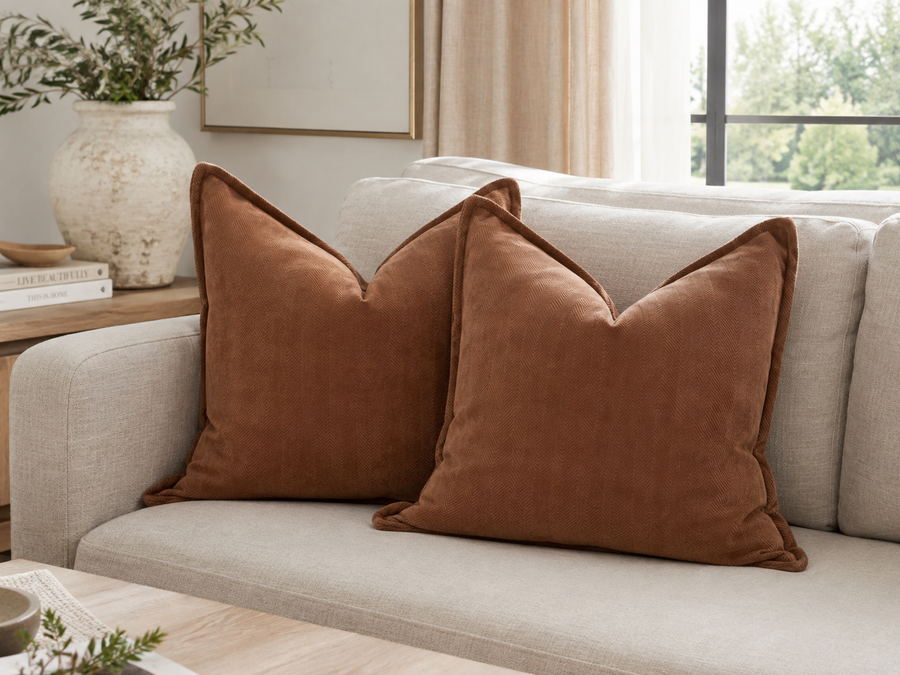 Cottesmore Herringbone Mocha Brown