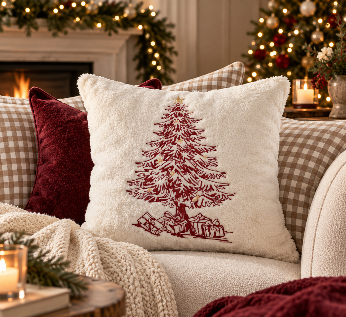 Red and Gold Christmas Tree